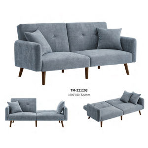โซฟาเบดหรูหราแบบขายส่ง เฟอร์นิเจอร์ห้องนั่งเล่น<span class=keywords><strong>ที่</strong></span>สะดวกสบาย โซฟาผ้า 3 <span class=keywords><strong>ที่</strong></span>นั่ง พับได้ ขาโลหะ - Product Image 1