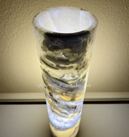 Lampe de table en marbre onyx alabastre de haute qualité au design élégant, idéale pour appartement, hôtel et villa - Vente flash