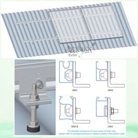 Kit de fixation en L pour panneaux solaires photovoltaïques avec boulon de suspension pour toiture en tôle trapézoïdale, installation solaire pour le marché philippin |   Art Sign