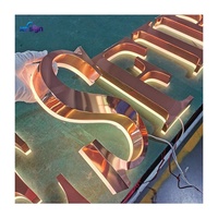 Enseigne en acrylique rétroéclairée par LED 3D personnalisée, cadre en acier inoxydable, étanche IP65, télécommande, compatible HomeKit, murale, pour bar