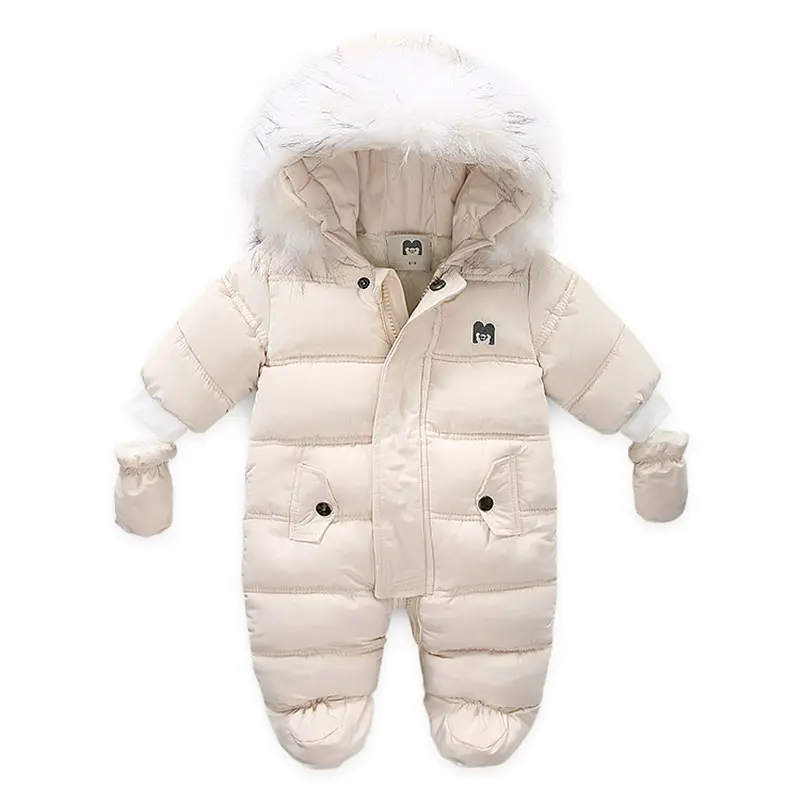 Nouveau-né bébé barboteuses hiver à manches longues bébé vêtements doux polaire chaud bébé combinaisons 6-18 mois