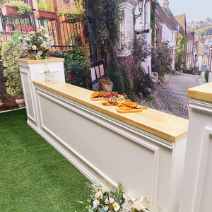 Su misura in legno bancone di nozze bancone di nozze tavolo Bar per la festa nuziale doccia nuziale - Product Image 4