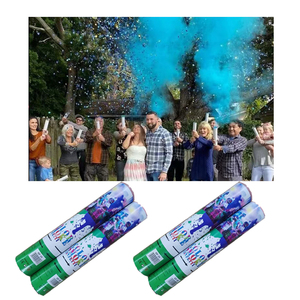 Konfetti Diwali Toy Gun Party 30cm Décorations Poudre Fumigène Tubes de Confettis Saint-Valentin Serpentins de Fête et Lanceurs de Confettis - Product Image 1