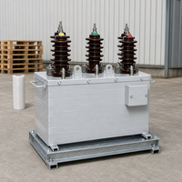 Transformateur industriel triphasé à enroulement rectangulaire en cuivre, haute efficacité, faibles pertes pour la distribution d'énergie
