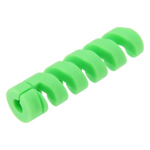 Protecteur de câble en spirale, <span class=keywords><strong>enrouleur</strong></span> de bobine en silicone pour câble de données, protection pour <span class=keywords><strong>iPhone</strong></span>, Samsung, Android, chargeur USB, étui pour écouteurs - Product Image 2