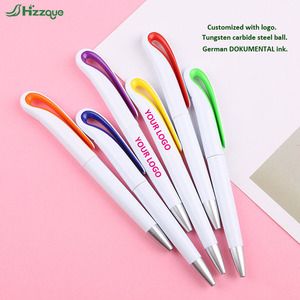 Chất lượng cao tùy chỉnh PVC bút bi khuyến mại bán buôn đầy màu sắc trắng điều hành thiết kế với logo in - Product Image 3