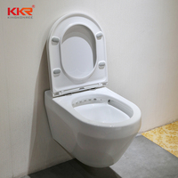 Hôtel chinois WC utilisation durabilité facilité de nettoyage double chasse forte montage mural toilettes en céramique Surfaces antibactériennes toilettes