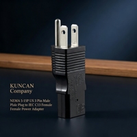Adaptateur de prise Cloverleaf C5 à 3 broches américain entièrement compatible, compatible avec le port d'alimentation de l'ordinateur portable