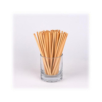 Pailles en roseau naturelles 100% végétales réutilisables, finition brute, 15-20 cm, certifiées CE/EU