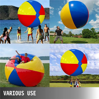 Grand ballon de natation gonflable en PVC pour les jeux de plein air Ballon d'eau en plastique Ballon de plage pour les fêtes