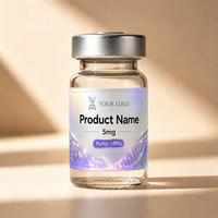 Autocollants personnalisés pour flacons de 3 ml, 5 ml, 10 ml, 15 ml, 30 ml, autocollants en vinyle holographiques laser, imperméables, adhésifs puissants, étiquettes pour peptides