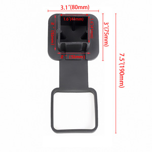 Couvre-attelage de remorque de voiture, capuchon de protection en plastique de 2 pouces (51 mm) pour crochet de remorquage - Product Image 1