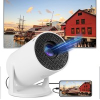 Mini Projecteur LED LCD Sans Fil HY300 60 Lumens 480P Portable Extérieur Maison WiFi Airplay Partage d'Écran