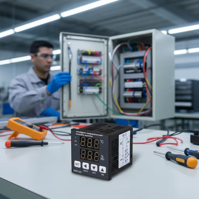 Digital Temperature & Humidity Controller with 3M Sensor Plastic Material CE Certified 1-Year Warranty