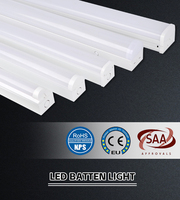 Lampe à LED en aluminium sur mesure, lumière linéaire IP54, 2 pieds, 5 pieds, 30W, 38W, 46W, 54W, personnalisable en usine, haute efficacité