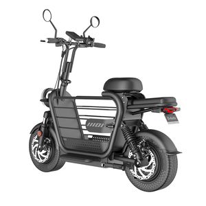 Scooter électrique <span class=keywords><strong>pliable</strong></span> 48V avec pneus de 14 pouces, deux sièges, mini cyclomoteur électrique avec siège enfant, scooter pour animaux de compagnie - Product Image 6