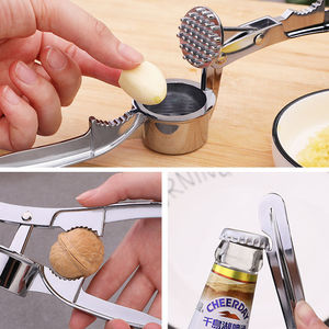 Garlic Press Manual Stainless Steel Durable <b>Kitchen</b> Tool For Garlic Mincing - Product Image 4