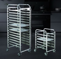 Carro de Plataforma de Acero Inoxidable de 4 Ruedas, 60x40cm, Motor de 1000W, Carro de Transporte Industrial de Grado Alimenticio para Almacén