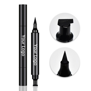 Logo privato 2 In 1 penna <span class=keywords><strong>Eyeliner</strong></span> <span class=keywords><strong>a</strong></span> doppia testa con guarnizione uniformemente pigmentata <span class=keywords><strong>Eyeliner</strong></span> impermeabile <span class=keywords><strong>a</strong></span> prova di macchie di <span class=keywords><strong>lunga</strong></span> durata - Product Image 1