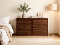Commode moderne à 3 tiroirs en MDF massif, design contemporain, écologique, durable, meuble de rangement pour chambre à coucher, salon, design minimaliste