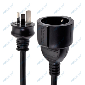 Australia để cee7/3 dây nguồn, AU SAA cắm để Cee 7/3 Schuko Châu Âu nữ ổ cắm Adapter cáp cho Up/PDU mở rộng điện - Product Image 4