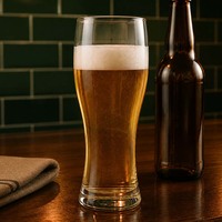 Chope à bière américaine personnalisée de 16 oz, design esthétique, impression de logo créative, épaisse, grande, incassable, pour camping et bière pression