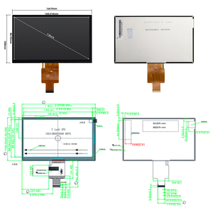 Cấp công nghiệp <span class=keywords><strong>7</strong></span> inch <span class=keywords><strong>boe</strong></span> 1024x600 <span class=keywords><strong>TFT</strong></span> LCD module GV070WSM-N10 LVDS 32pins IPS LCD màn hình hiển thị LCD Bảng điều chỉnh - Product Image 2