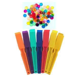 Montessori Color Cognitive Math Learning Education Toys For Children Magnetic Stick With Plastic Coin Classroom Supplies