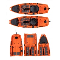 Canoë/Kayak, LSF Factory, nouvelle conception, matériau PE, kayak de pêche rotomoulé de 10 pieds avec accessoires de bateau