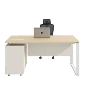 Modern Pc Laptop Working Table Executive Office Desk With Cabinet Single Computer Desk For Office