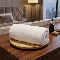 Toalla de Baño de Algodón con Logotipo Bordado Personalizado, Toalla Blanca Absorbente para Hotel, Spa y Baño