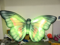 Papillon gonflable géant, éclairage pour décoration de fête
