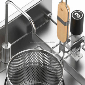 CE 9 Baskets Machine de cuisson de nouilles intelligente commerciale, four de cuisson de nouilles entièrement automatique à levage automatique - Product Image 3