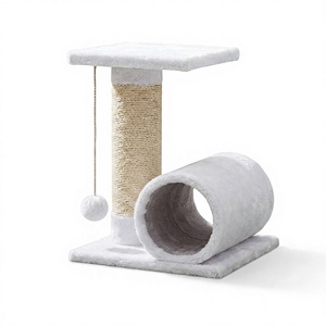 High-quality Classic Wood Cat Tree Scratching <b>Post</b> 'Murlika-House' for Cats and Kittens of All Breeds Sizes 2 Levels Durable - Product Image 1