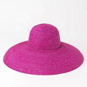 Deluxe Hepburn Colourful Vintage Fashion Beach <b>Sunscreen</b> Straw Hats for Summer Women Dress - Product Image 1