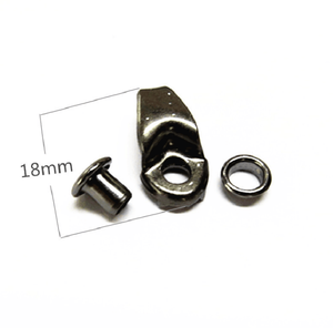 Shoe Lace <strong>Hook</strong> Metal Buckle With Hollow Rivet <strong>for</strong> Outdoor Mountaineering <strong>Boots</strong> - Product Image 2