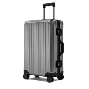 Set di Valigie da Viaggio Unisex con Doppia Cerniera, Bagaglio a Mano 20 24 28 Pollici, <span class=keywords><strong>Valigia</strong></span> <span class=keywords><strong>Media</strong></span> in Alluminio e Magnesio - Product Image 2