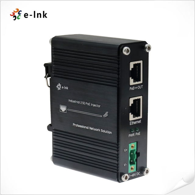Industrial 95W PoE Injector 2.5G 802.3bt PoE++ Injector (12~48VDC) Adapter
