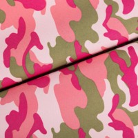 Sacs à bagages pour filles en tissu Oxford tissé PVC 600D camouflage rose, 72T, 100% polyester + PVC, imperméable, antistatique, poids lourd