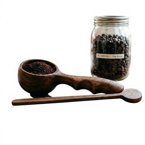 Cuillère à café en bois classique faite à la main avec long manche, écologique, réutilisable, ustensile de mesure (capacités de 10 à 30 ml) - Product Image 5