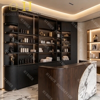 Ensemble de meubles de salon de beauté modernes, durables et de qualité supérieure, fauteuil de barbier, miroir LED avec logo personnalisé