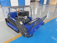 Tondeuse robotisée sans fil sur chenilles à braquage zéro avec commande manuelle d'urgence pour jardin et ferme