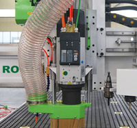 Máquina Router CNC de 3 Ejes ATC 1325 con Control Syntec, Servomotor y PLC para Muebles de Madera y Puertas