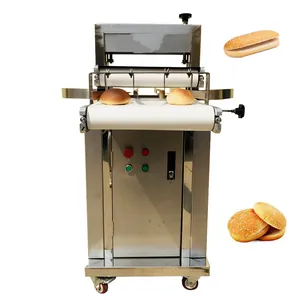 Industrie brot-schneidemaschine hamburger halbschnittmaschine hot dog brötchen schneider