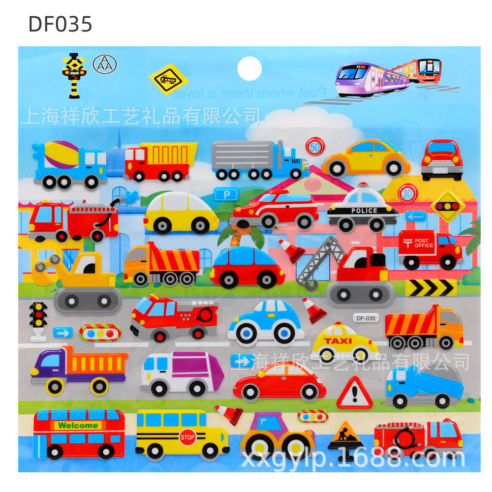 Df035 city transport 3 bubble stickers