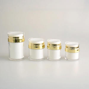 Bouteilles en PP recyclables 50 ml/100 ml Emballage écologique de luxe pour crème pour les yeux avec bouchon pompe et logo imprimé à l'écran - Product Image 1