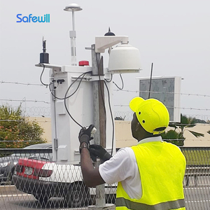 Système de surveillance environnementale Safewill : température, humidité, vitesse du vent, PM2.5, surveillance de la poussière, 4G LTE, IP54, données cloud - Product Image 6