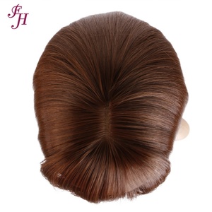 FH Dropshipping Dropshipping Perruque brune droite Bob Perruque synthétique Remy résistante à la chaleur pour femmes noires - Product Image 5