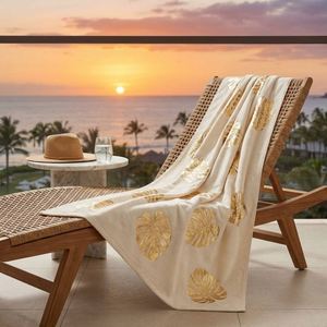 Serviette de sport portable à séchage rapide avec logo personnalisé, serviette de plage en coton imprimée - Product Image 3