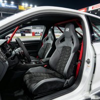 Siège baquet de course personnalisé pour VW Golf MK1-MK8, design matelassé nid d'abeille, siège sport réglable, logo R, pièces de modification automobile